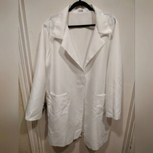 Spirit Halloween Plus Adult One Size White Lab Coat-Halloween Cosplay Dress Up